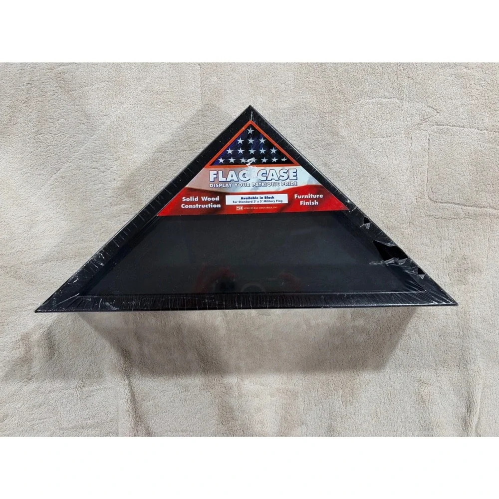 Structural Industries Flag Case Unisex OS Black New Wood Memorial Display Box
